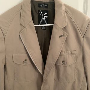 Marc Ecko: cut&sew khaki blazer